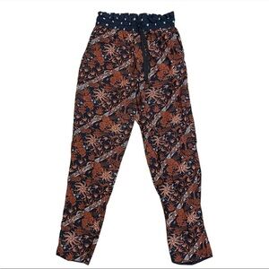 Scotch & Soda Boho & Floral Printed High Waisted Casual Pull On Pants